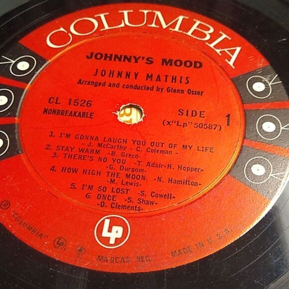 Johnny Mathis Vinyl Record - Orange Cover - Picture 10 of 13